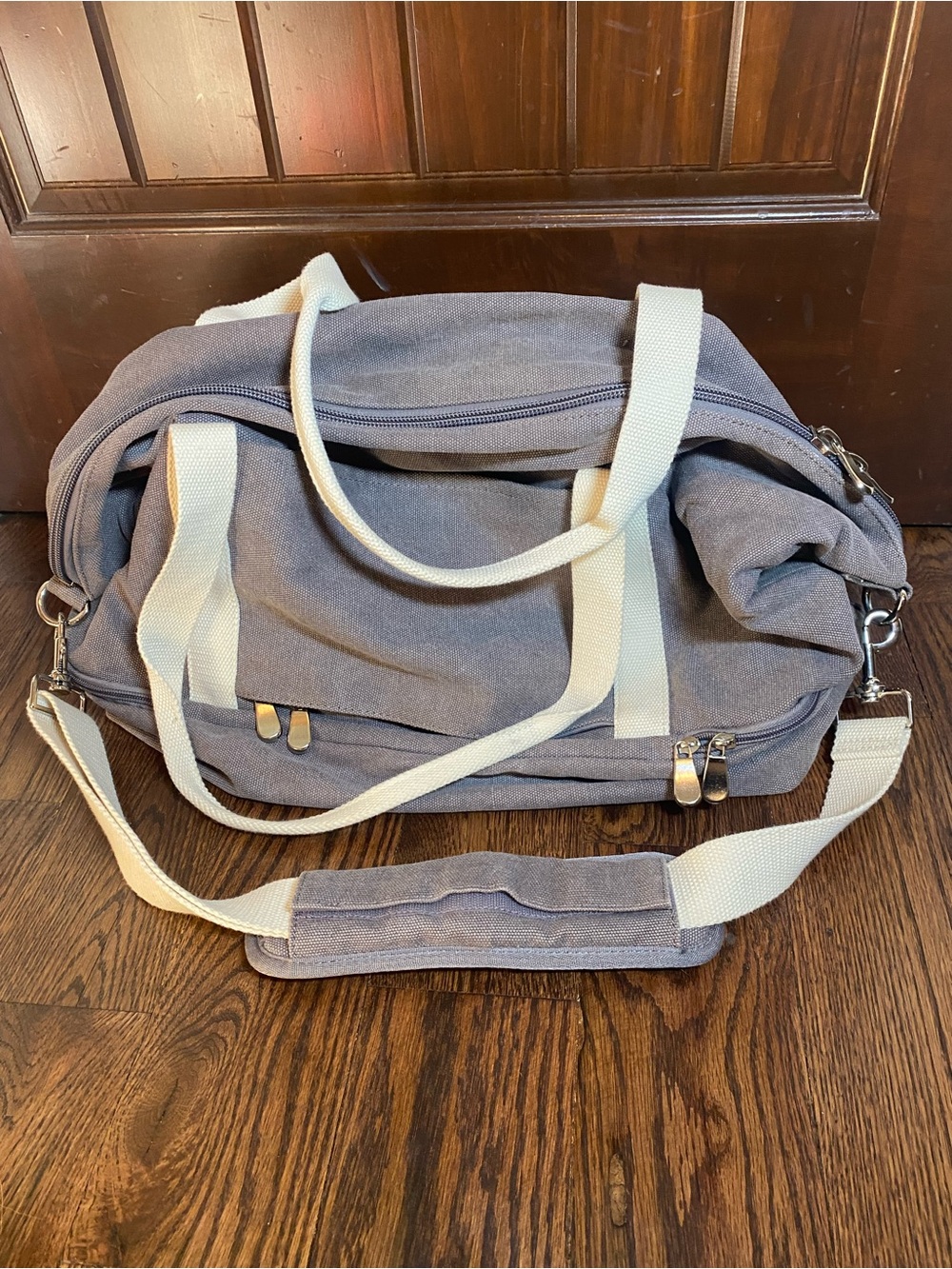 Lo And Sons Catalina Tote Deluxe Thistle Gray Bag Eco Friendly Canvas